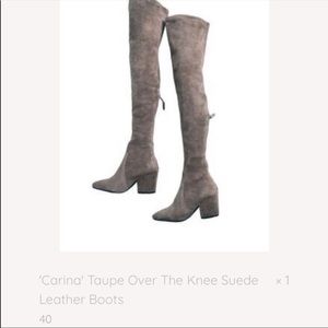 Goodnight Macaroon over the knee Suede Boots